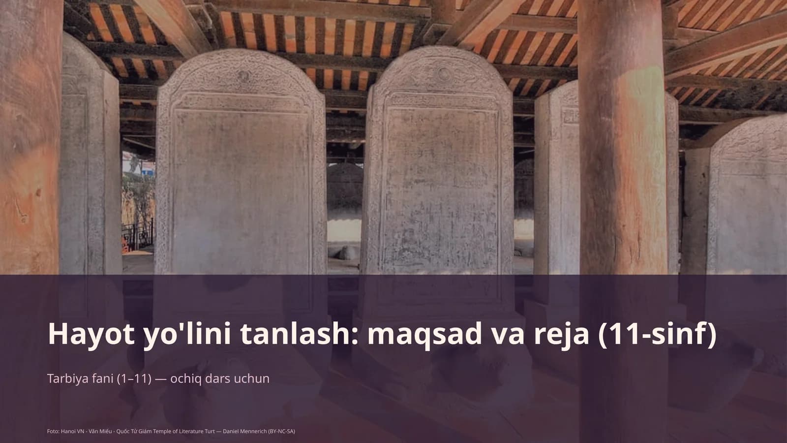 Hayot yo'lini tanlash: maqsad va reja (11-sinf)