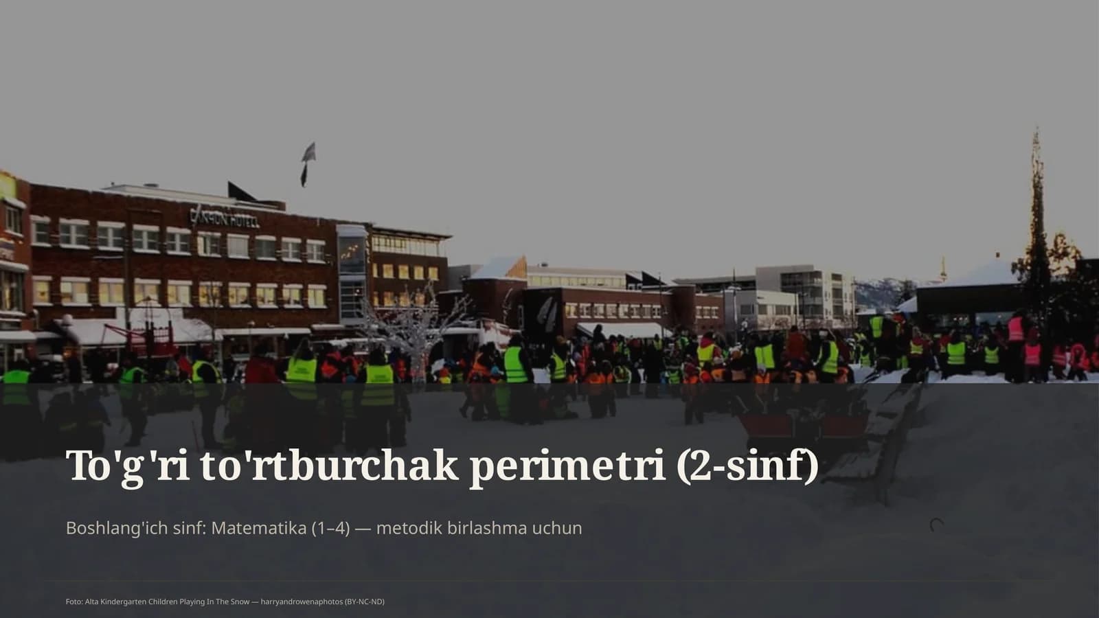To'g'ri to'rtburchak perimetri (2-sinf)