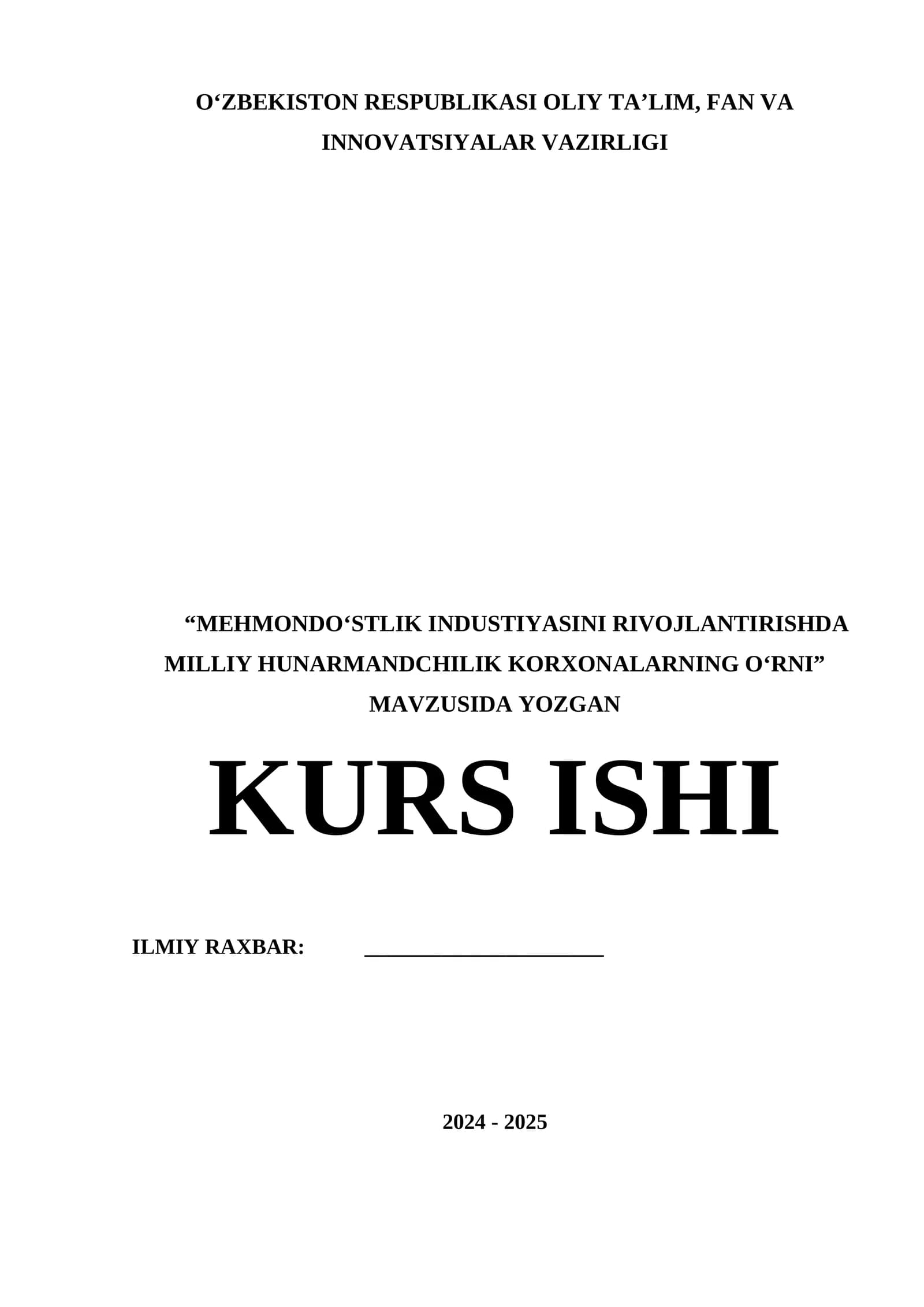 KURS ISHI