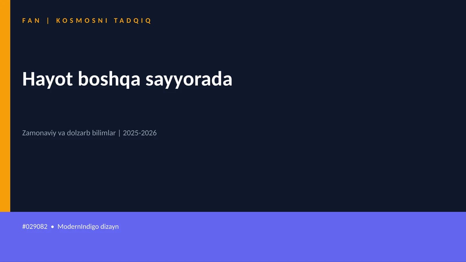 KOSMOSNI TADQIQ