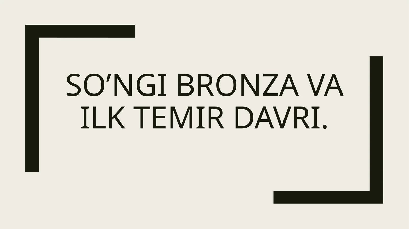 O'rta Osiyo temirdavri