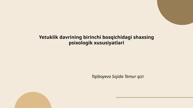 Emotsional barqarorlikning shakllanishi