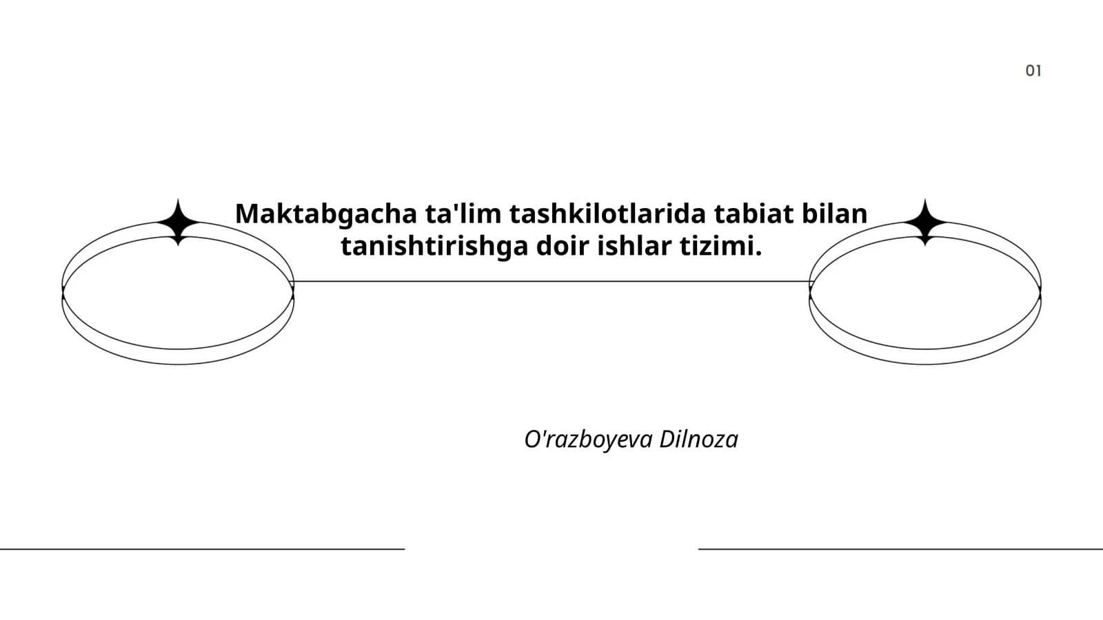 Maktabgacha ta'limda tabiat bilan tanishtirish
