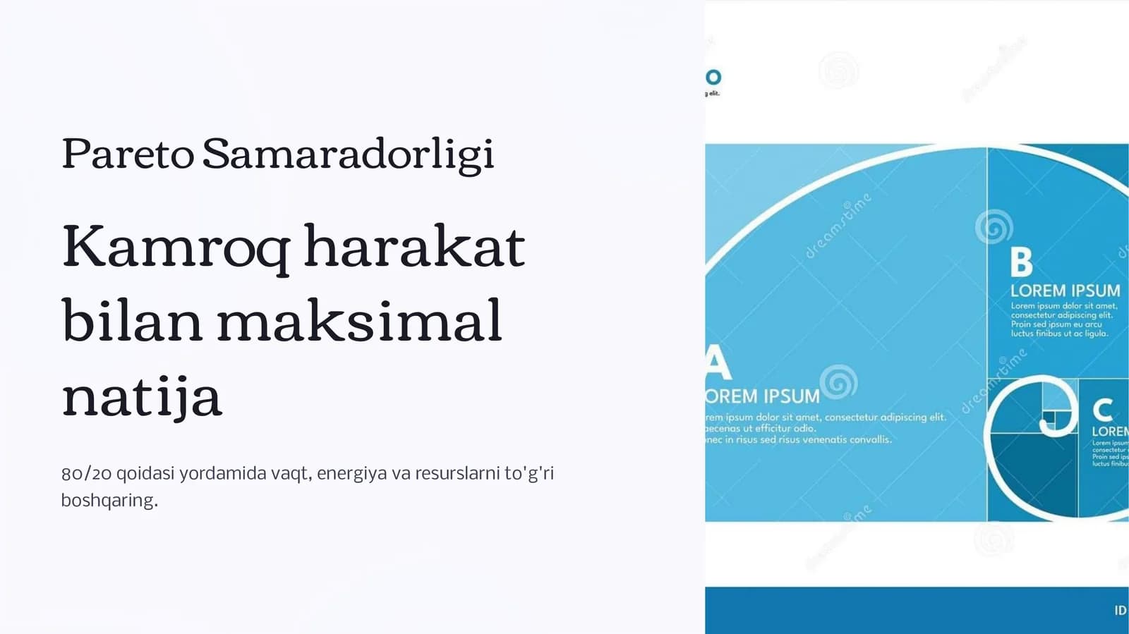 Pareto Samaradorligi slayd
