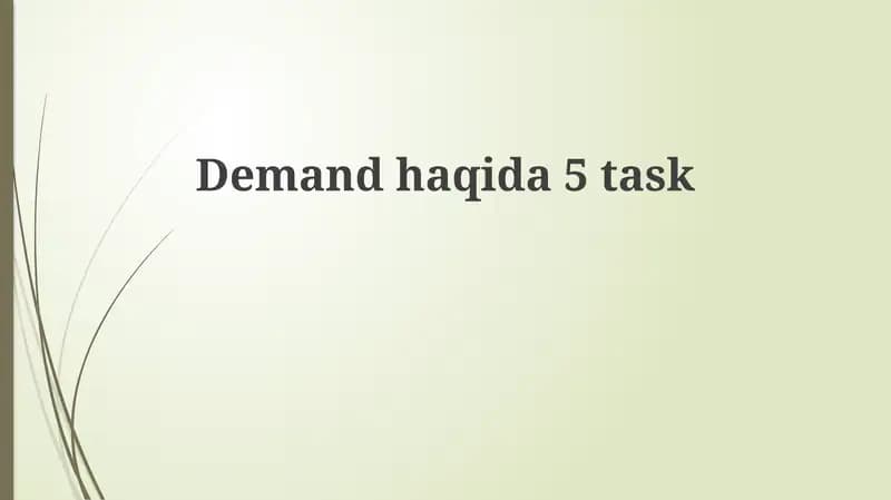 Demandhaqida5 task