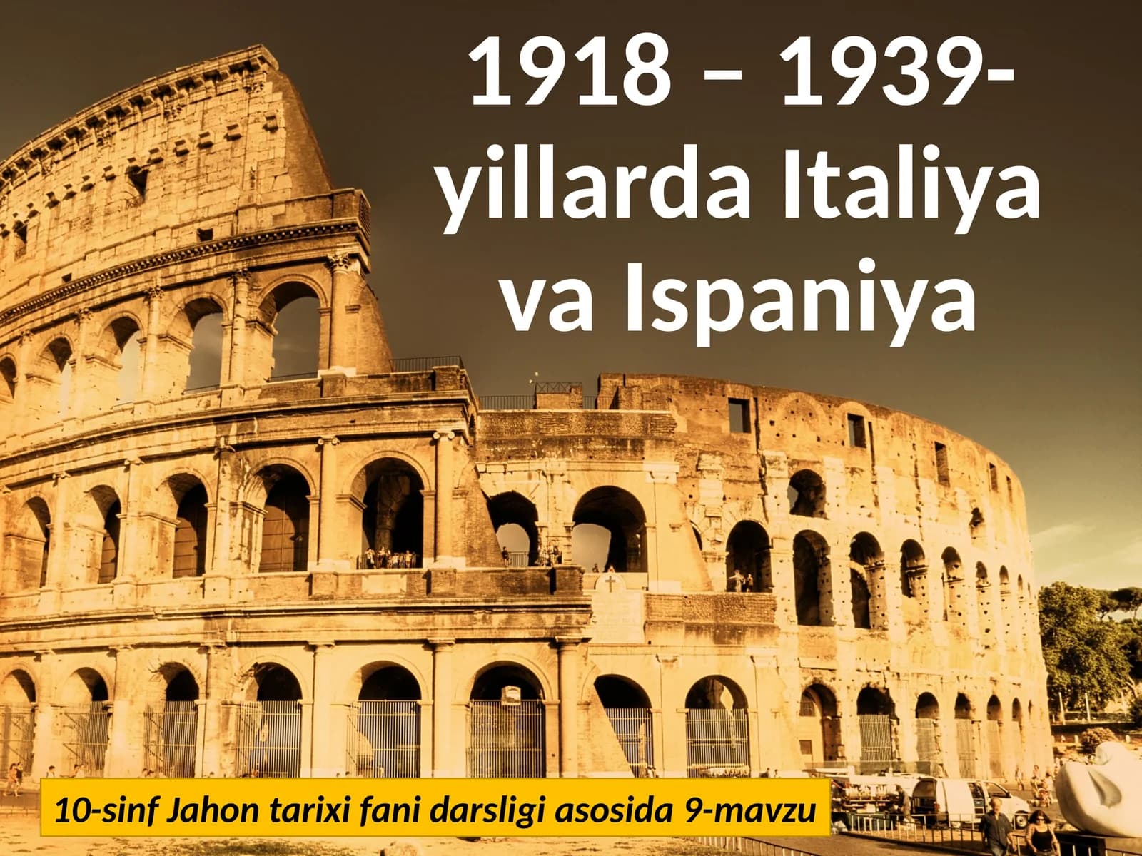 1918 – 1939-yillarda Italiya va Ispaniya