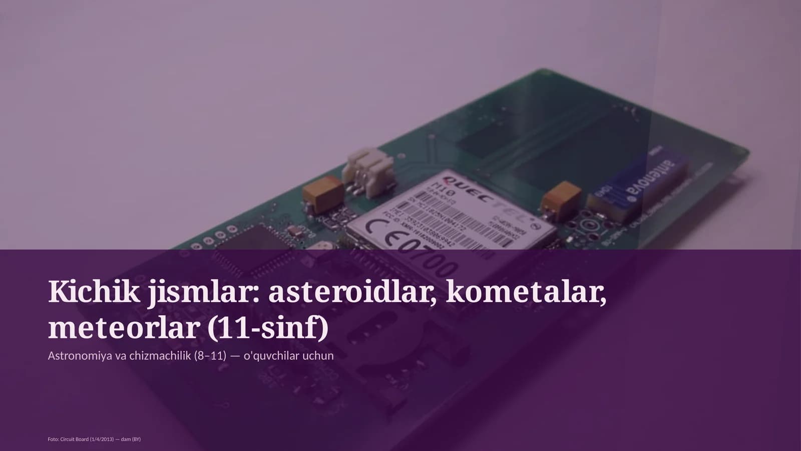 Astronomiya va chizmachilik (8–11)