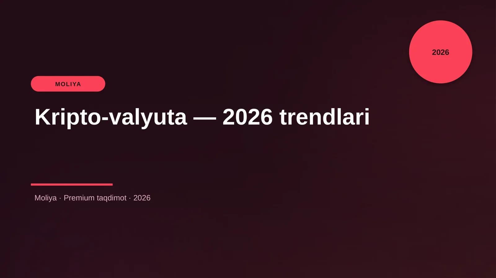 Kripto-valyuta — 2026 trendlari