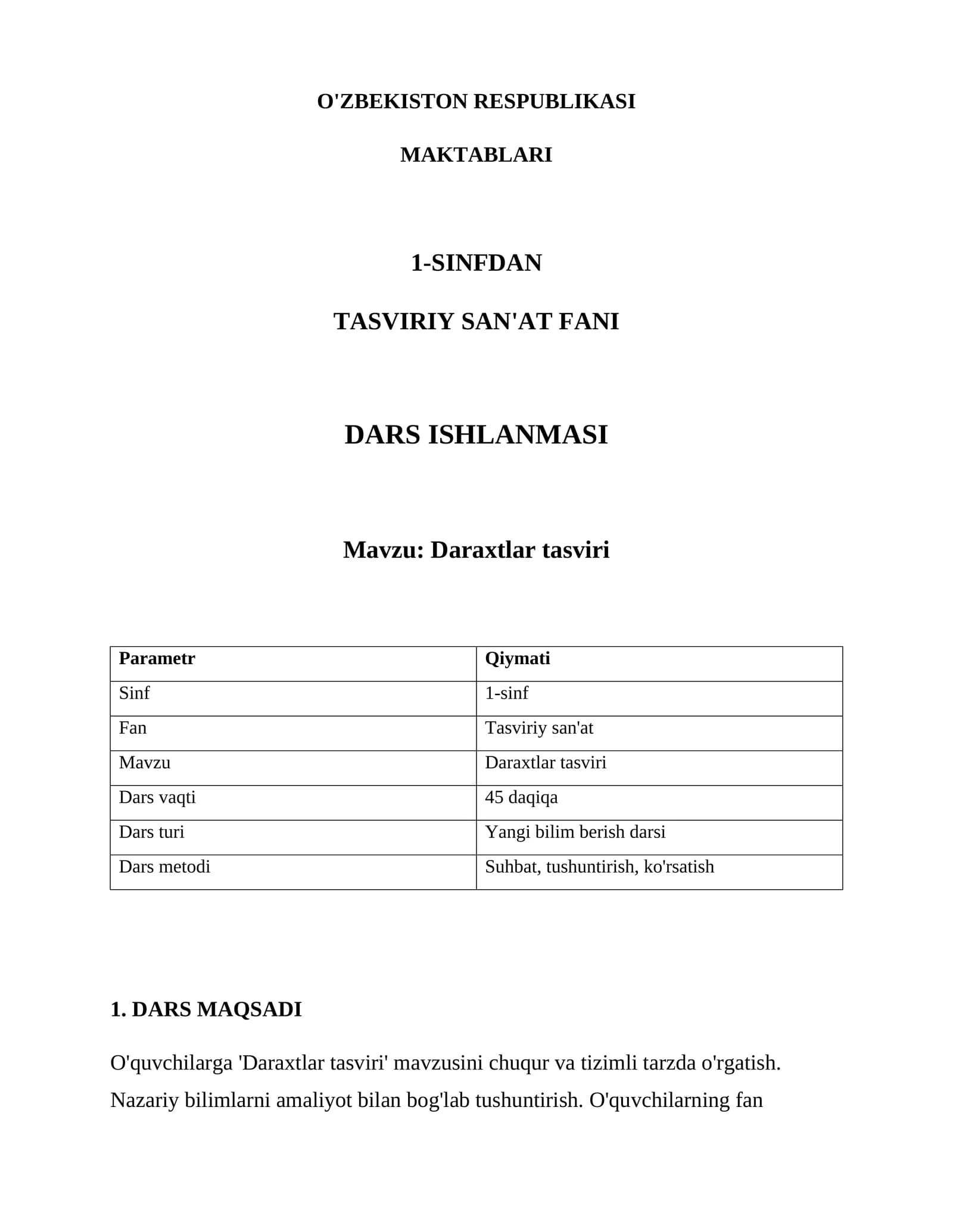 Daraxtlar tasviri