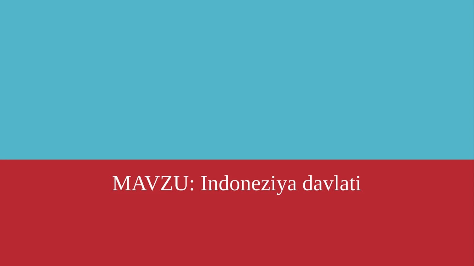 Indoneziyadavlati