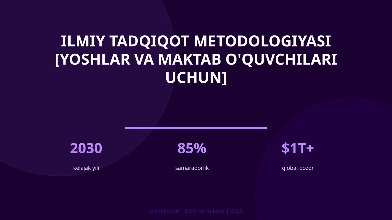 Ilmiy tadqiqot metodologiyasi [yoshlar va maktab o'quvchilari uchun]
