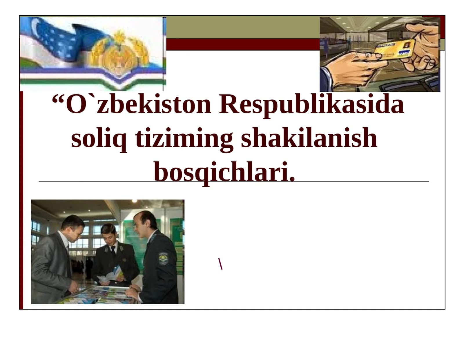 Soliq tizimi rivojlanishi