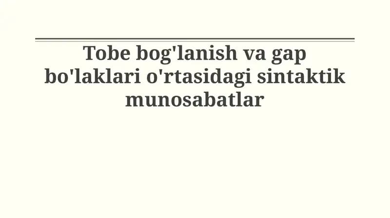 Ega va kesim o'rtasidagi moslashuvning sintaktik ahamiyati