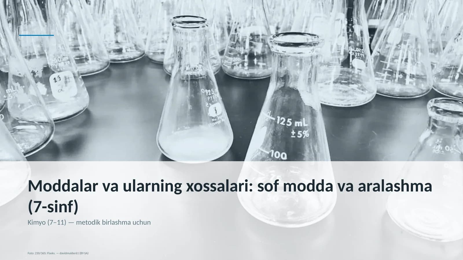 Moddalar va ularning xossalari: sof modda va aralashma (7-sinf)