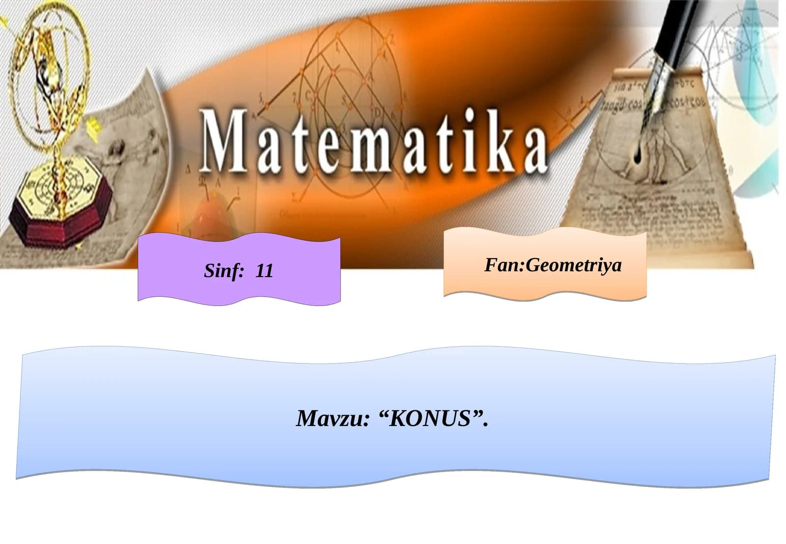 Konus  hajmi