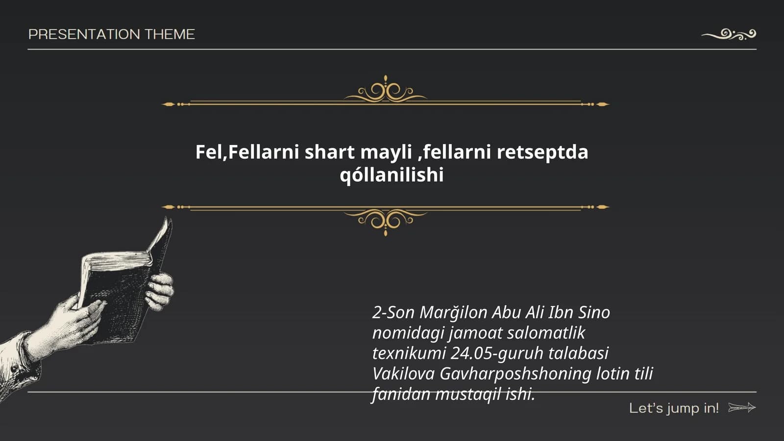 2-Son Marğilon Abu Ali Ibn Sino nomidagi jamoat salomatlik texnikumi 24.05-guruh talabasi Vakilova Gavharposhshoning lotin tili fanidan mustaqil ishi