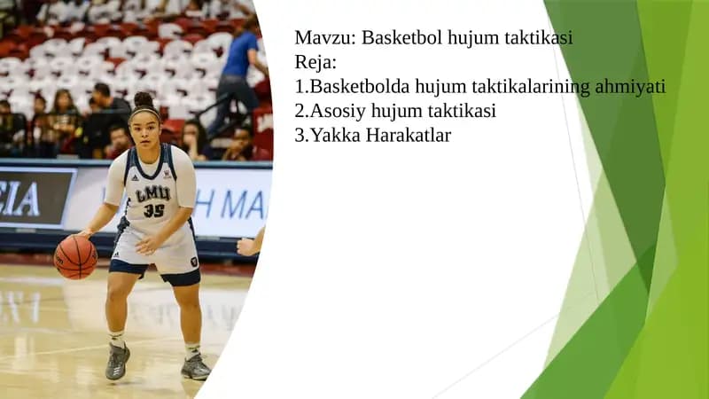 Basketbol hujum taktikasi