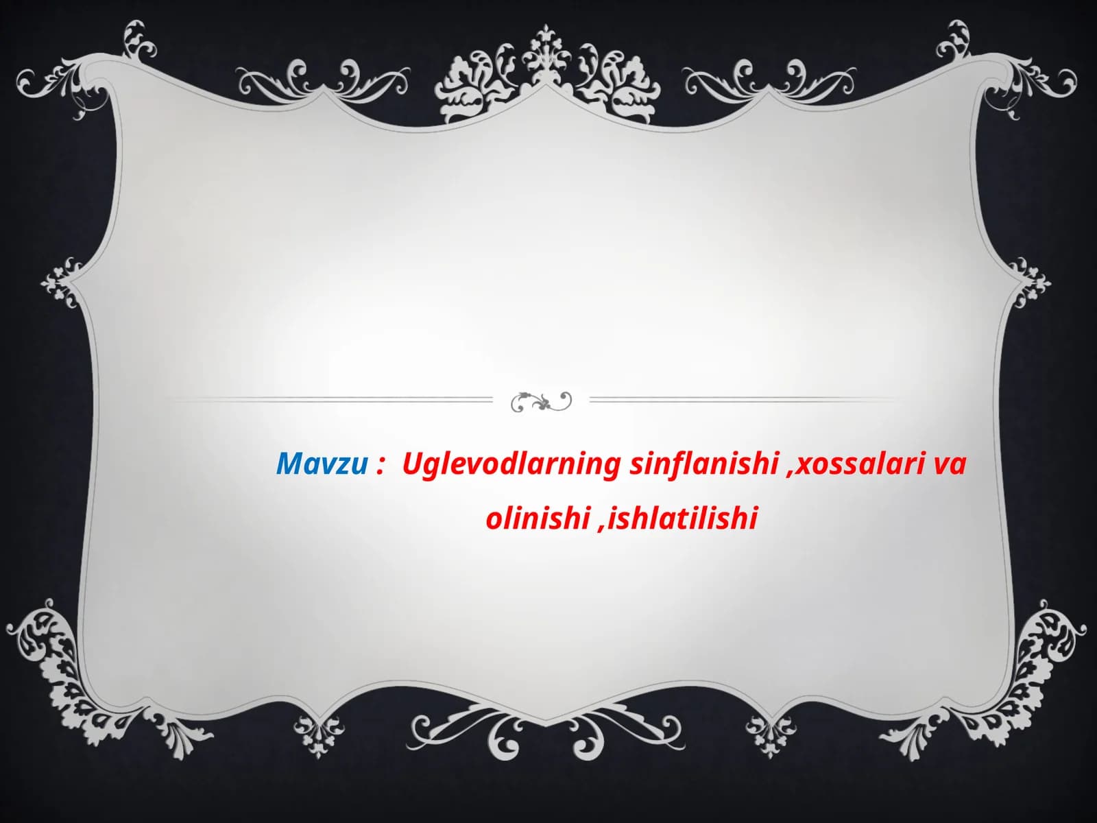 Uglevodlarning sinflanishi, xossalari va olinishi