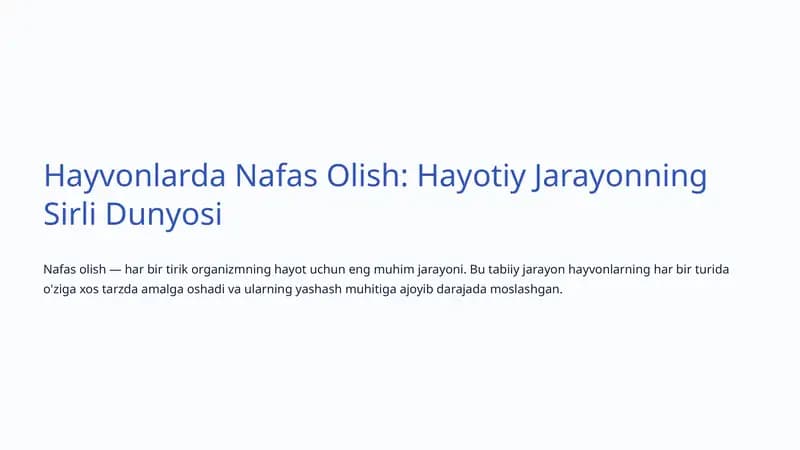 Nafas Olish