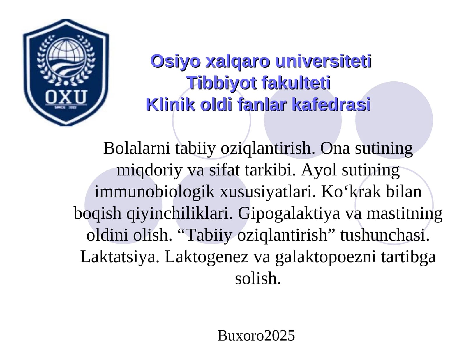 Bolalarni tabiiy oziqlantirish