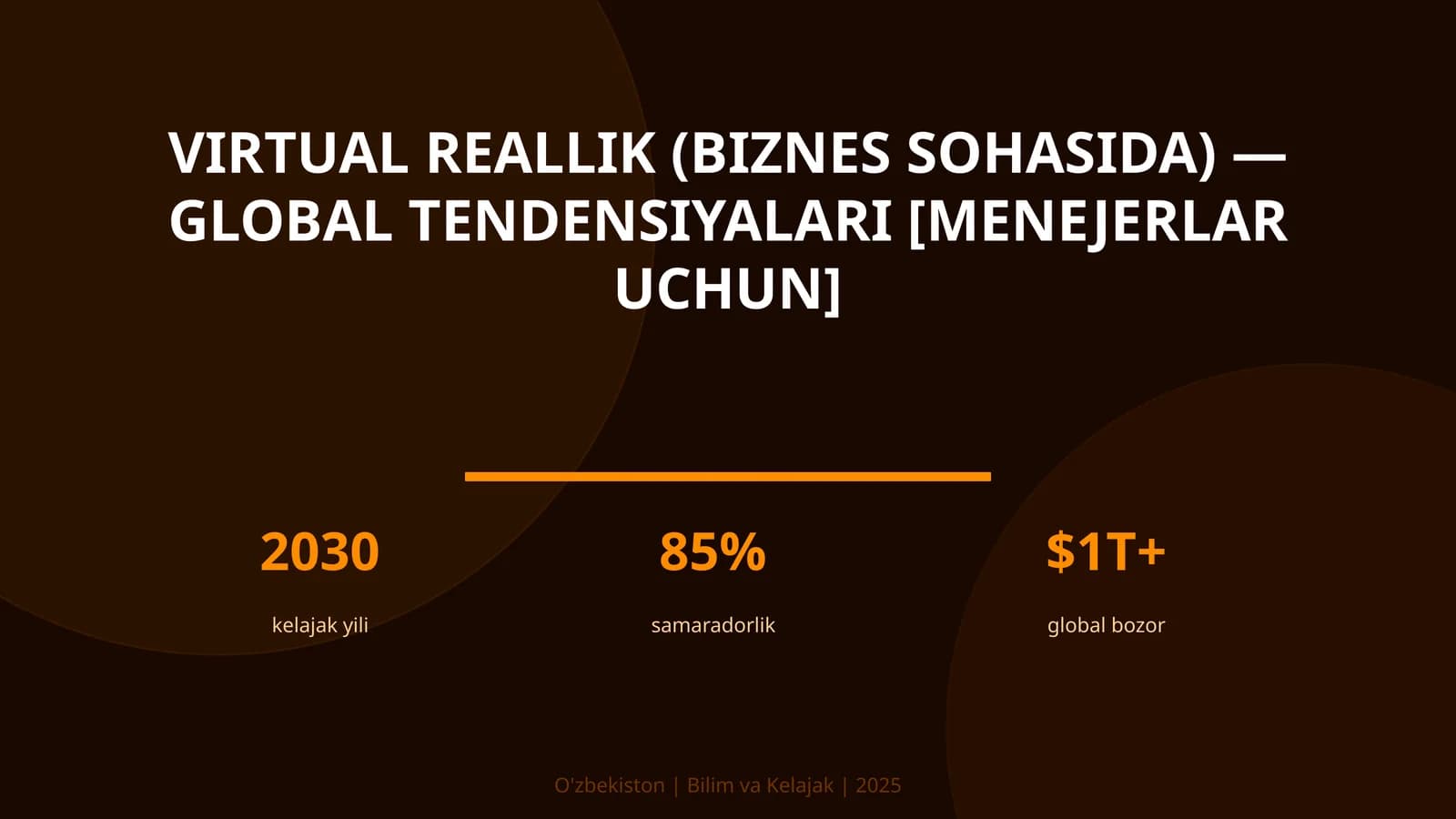 Virtual reallik (biznes sohasida) — global tendensiyalari [menejerlar uchun]