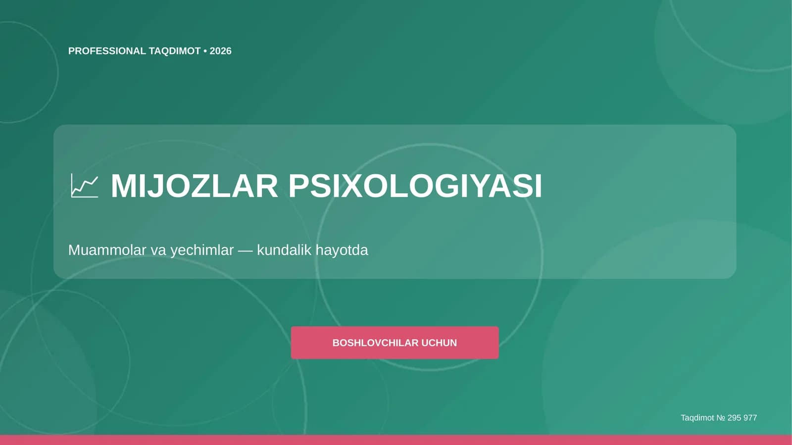 MIJOZLAR PSIXOLOGIYASI