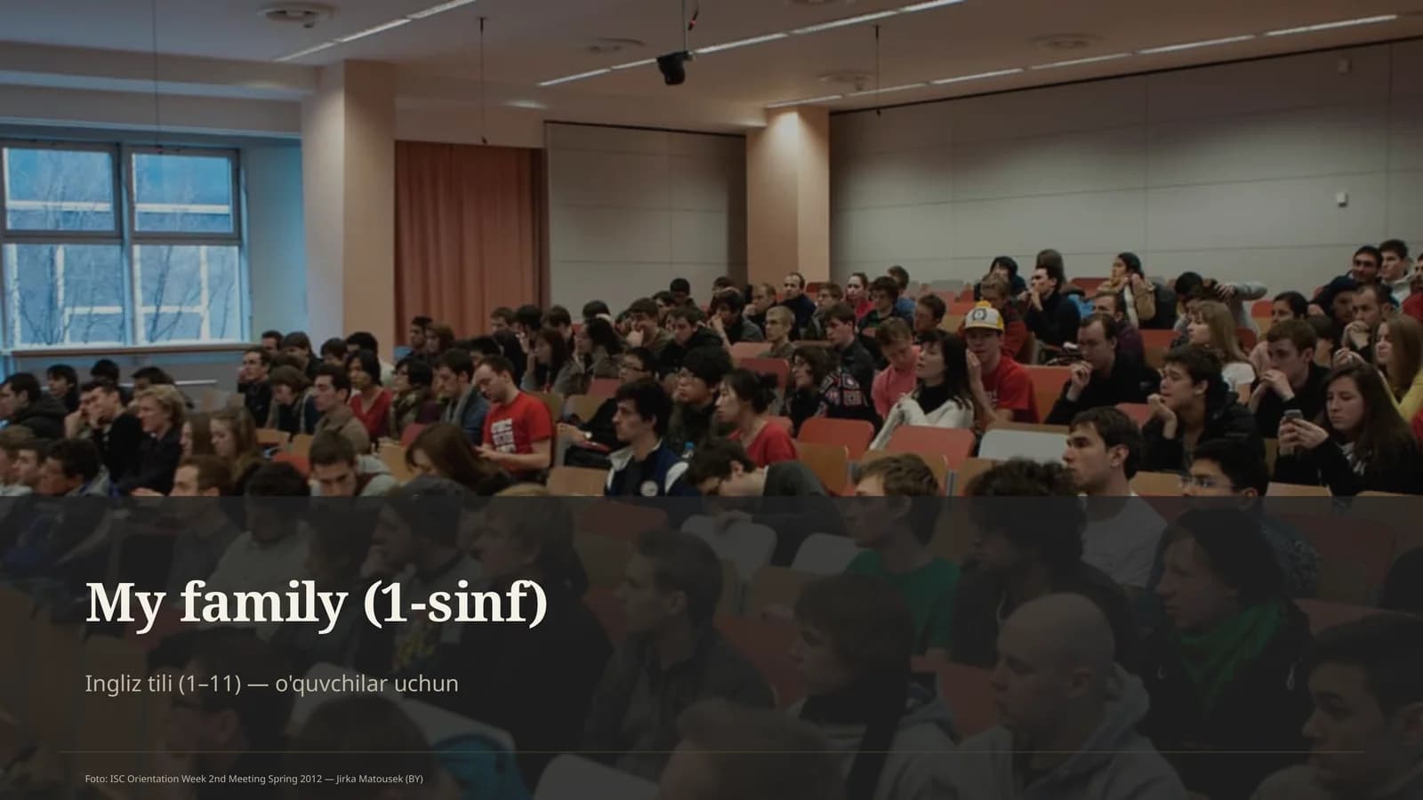 My family (1-sinf) Ingliz tili (1–11)