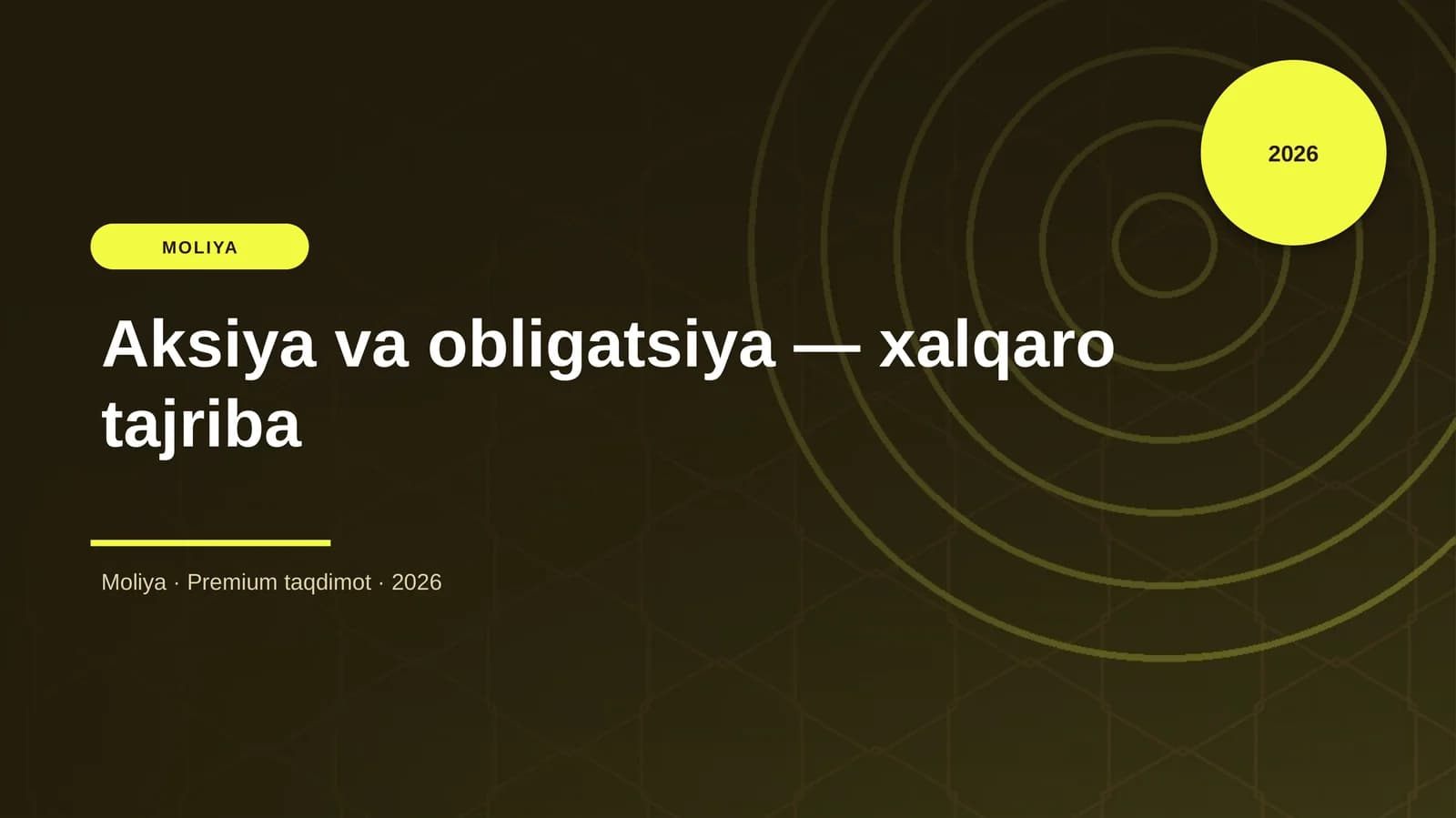 Aksiya va obligatsiya — xalqaro tajriba