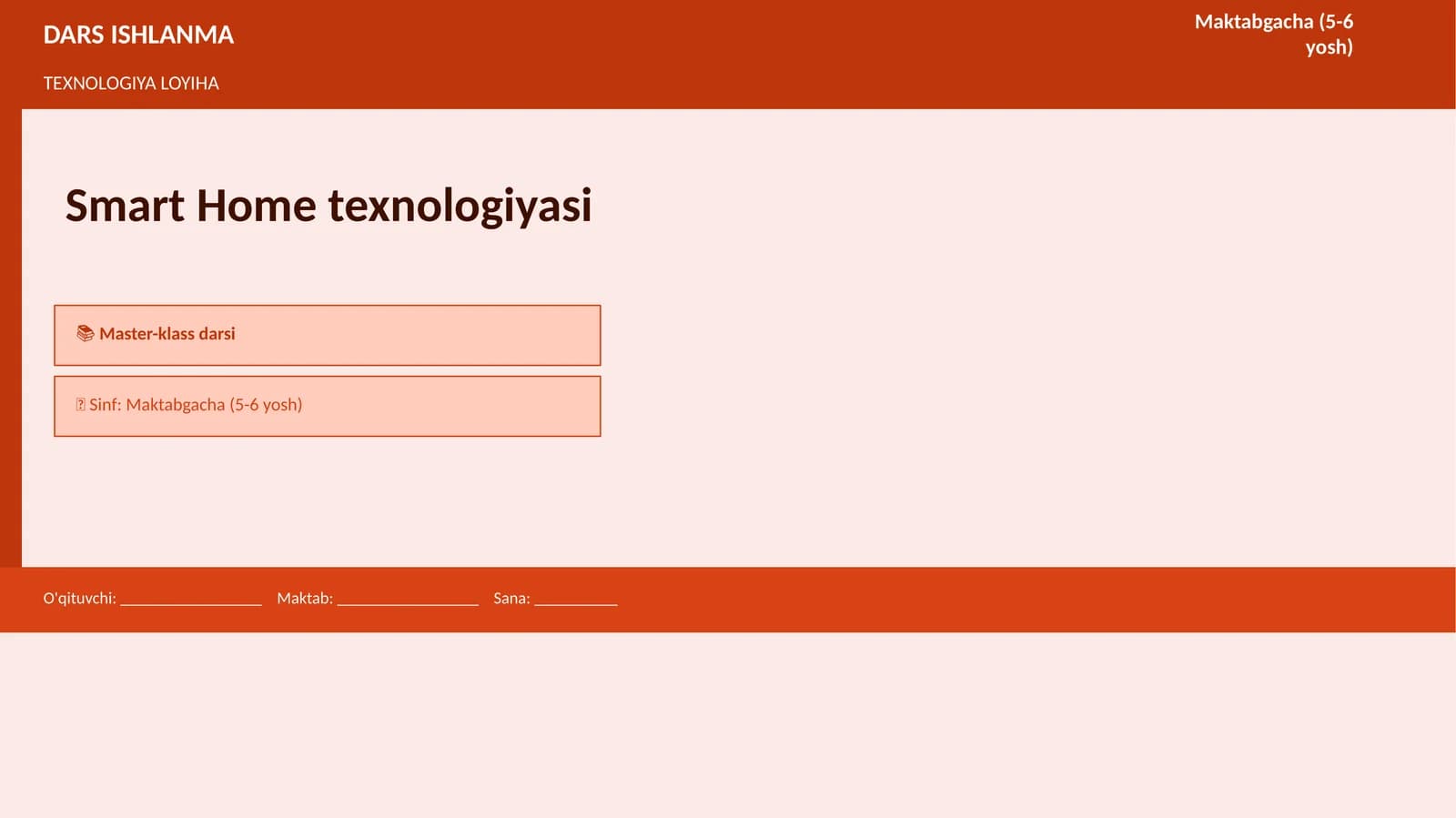 TEXNOLOGIYA LOYIHA