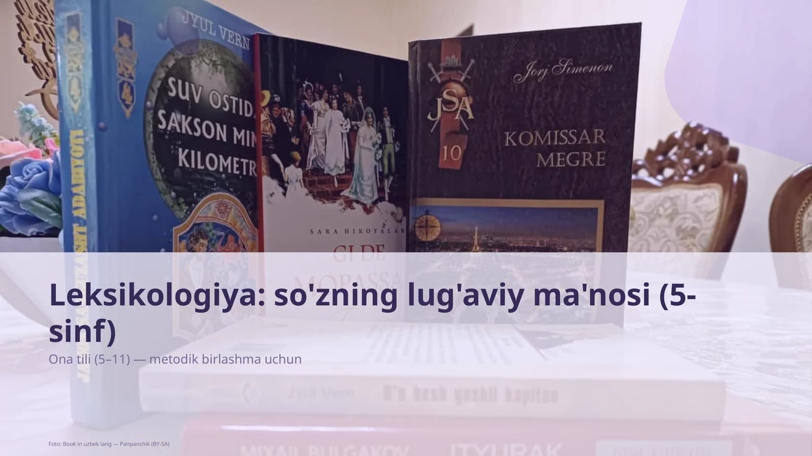 Leksikologiya: so'zning lug'aviy ma'nosi (5-sinf)
