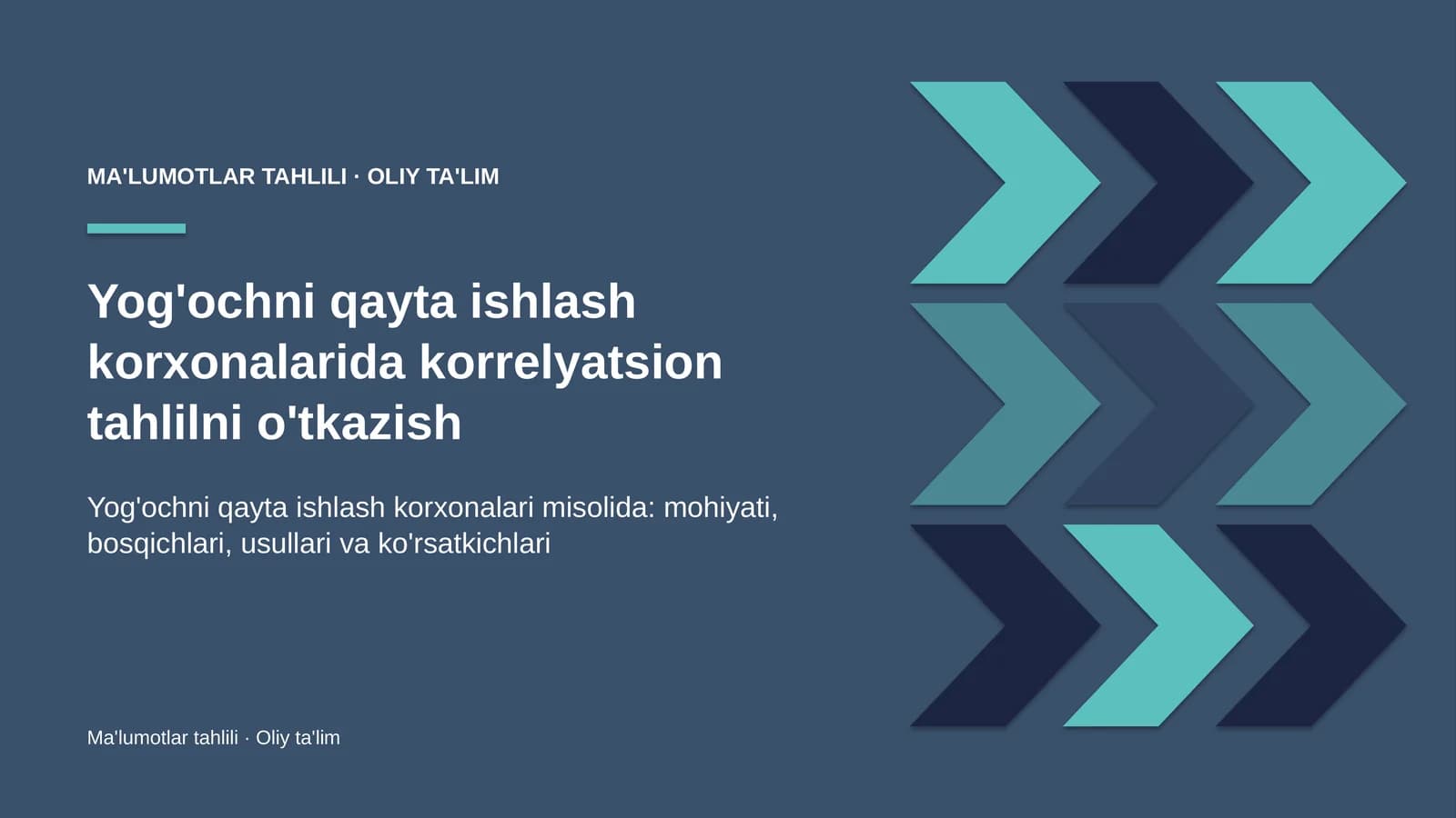 yog'ochni qayta ishlash korxonalarida korrelyatsion tahlilni o'tkazish 5559