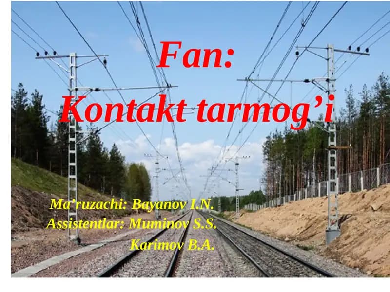 Taʼliplar uchun Fizika Kurs ishlari