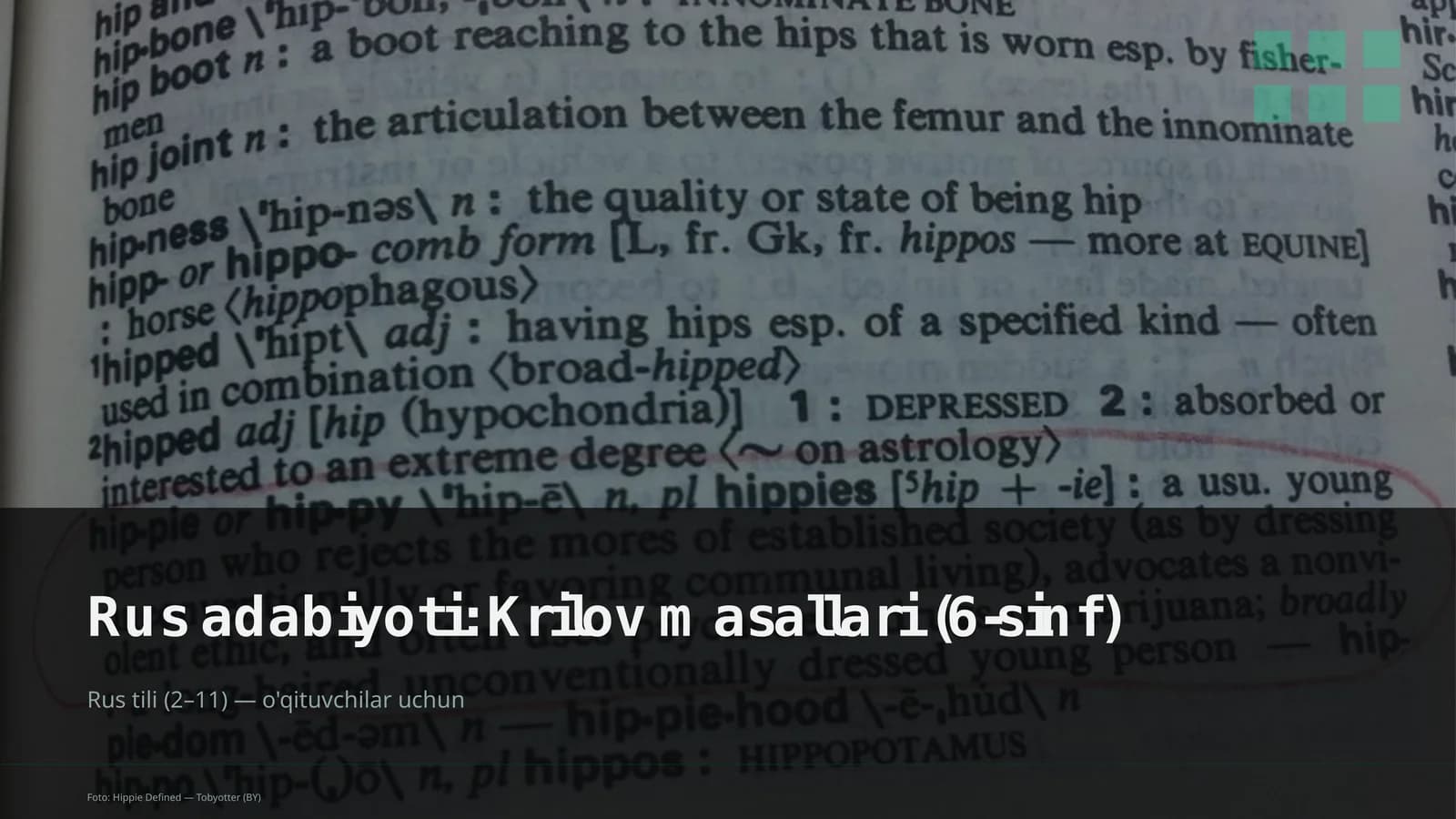 Rus adabiyoti: Krilov masallari (6-sinf)