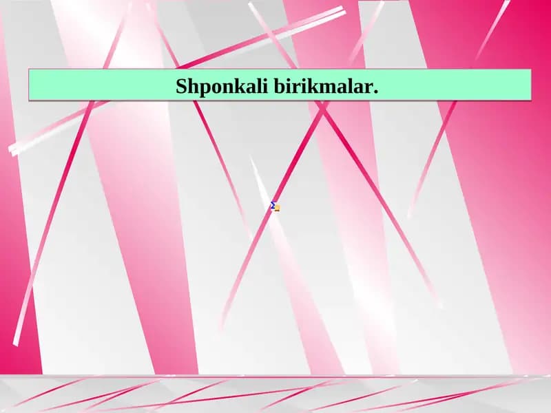 Shponkali birikmalar