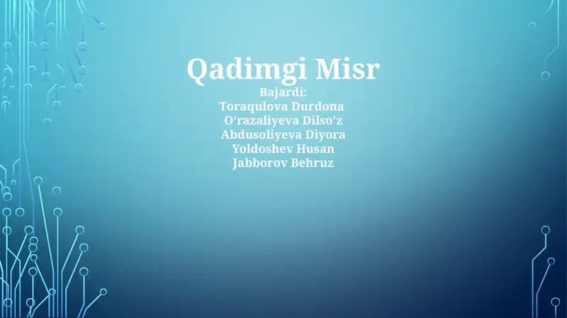 Qadimgi Misr