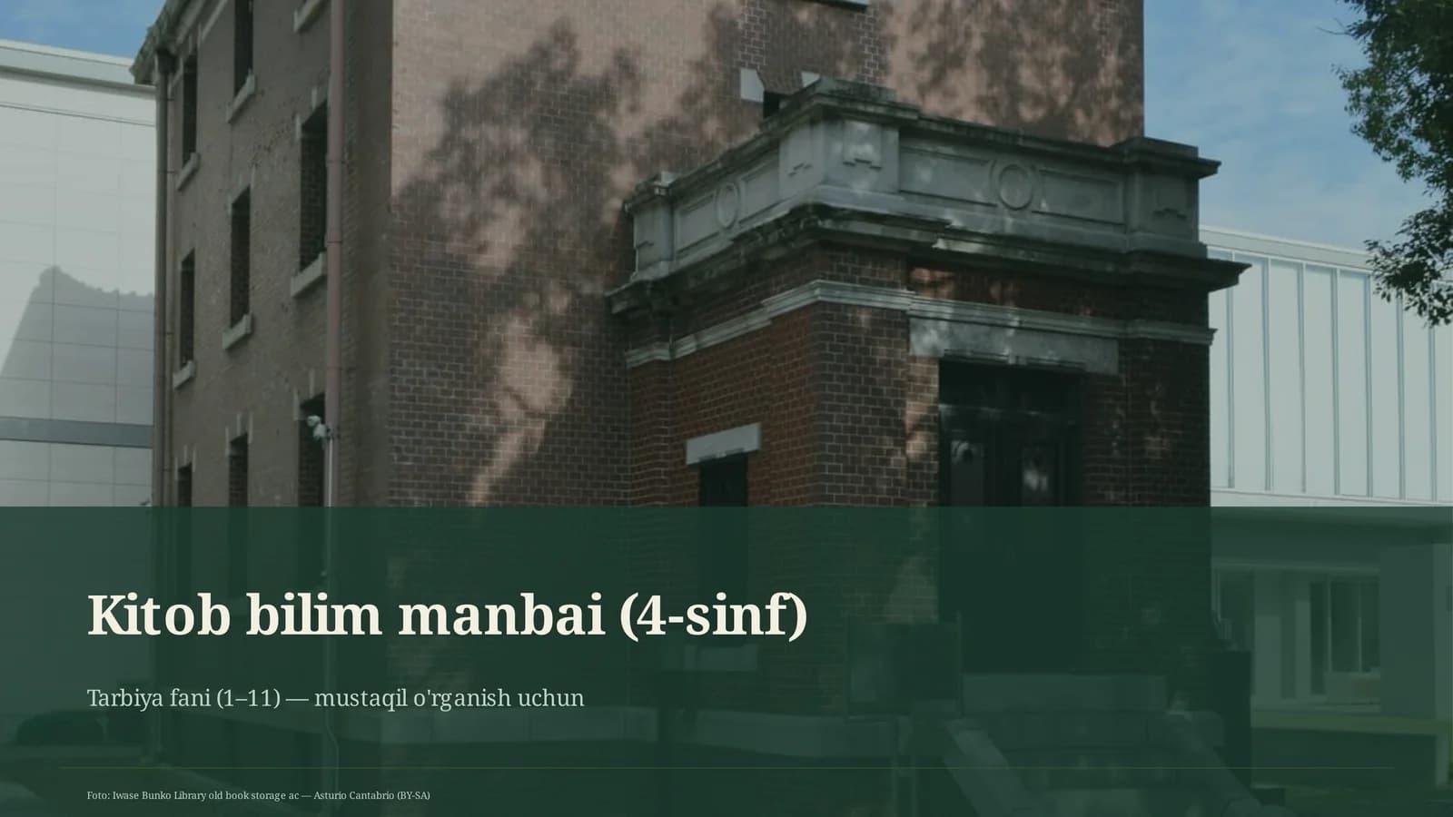 Kitob bilim manbai (4-sinf)