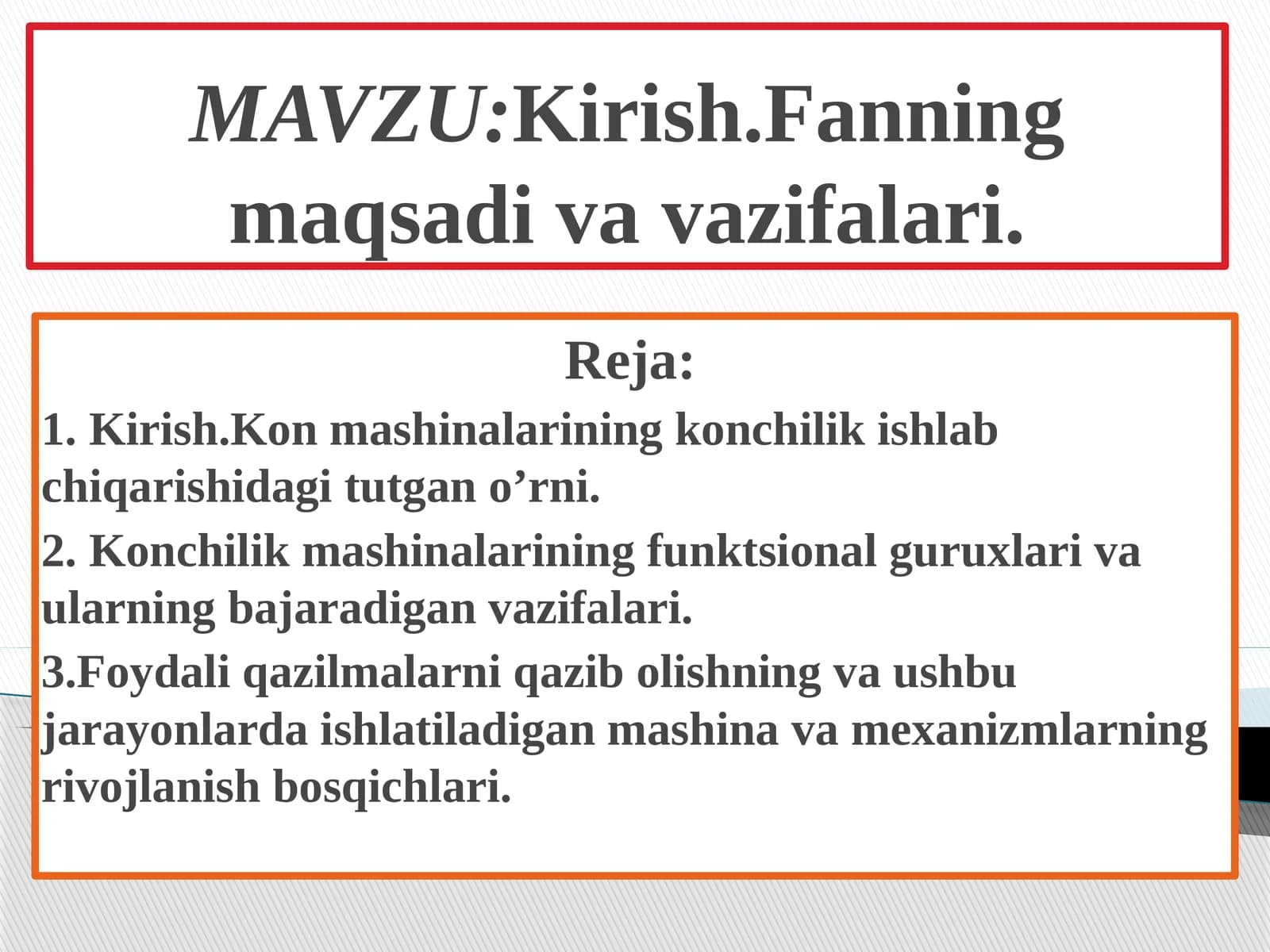 Konchilik sohasi bilan tanishing