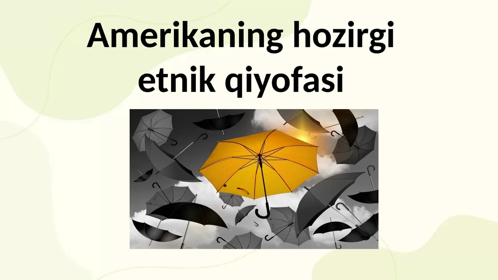 Amerikaning hozirgi etnik qiyofasi