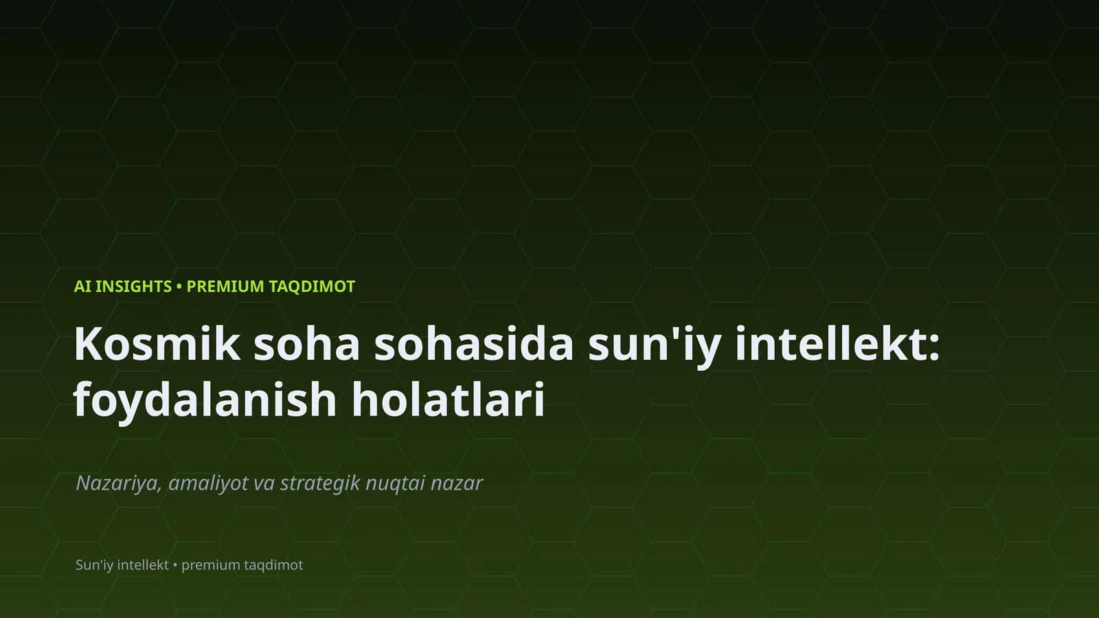 Sun'iy intellekt holat va misol yordamida murakkab vazifalarni avtomatlashtiradi