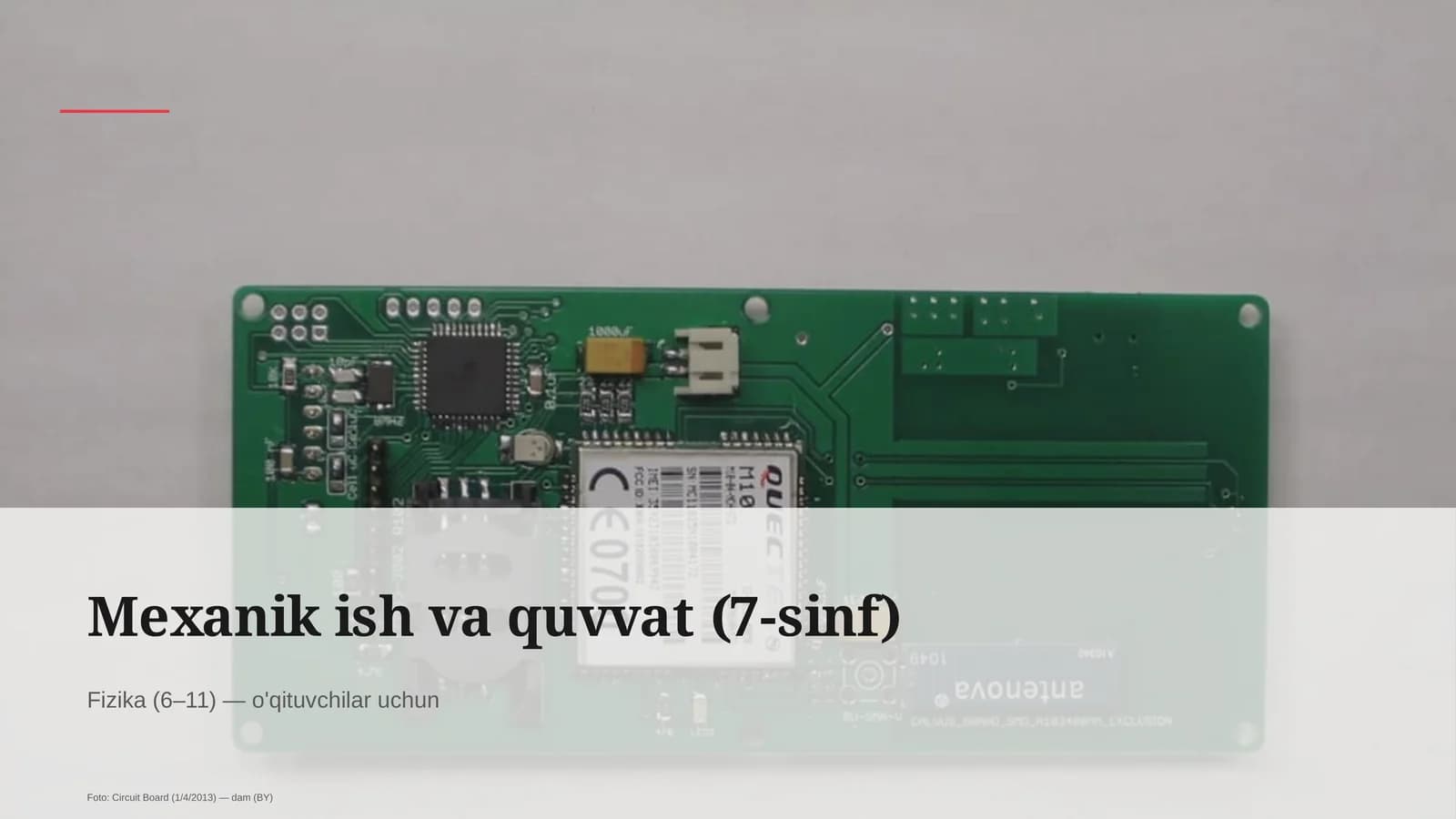 Mexanik ish va quvvat (7-sinf)