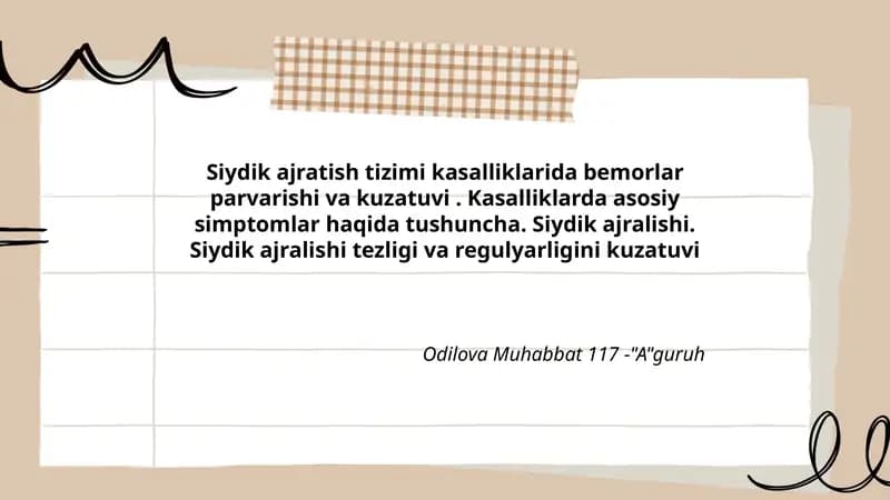 Siydik ajratish tizimi