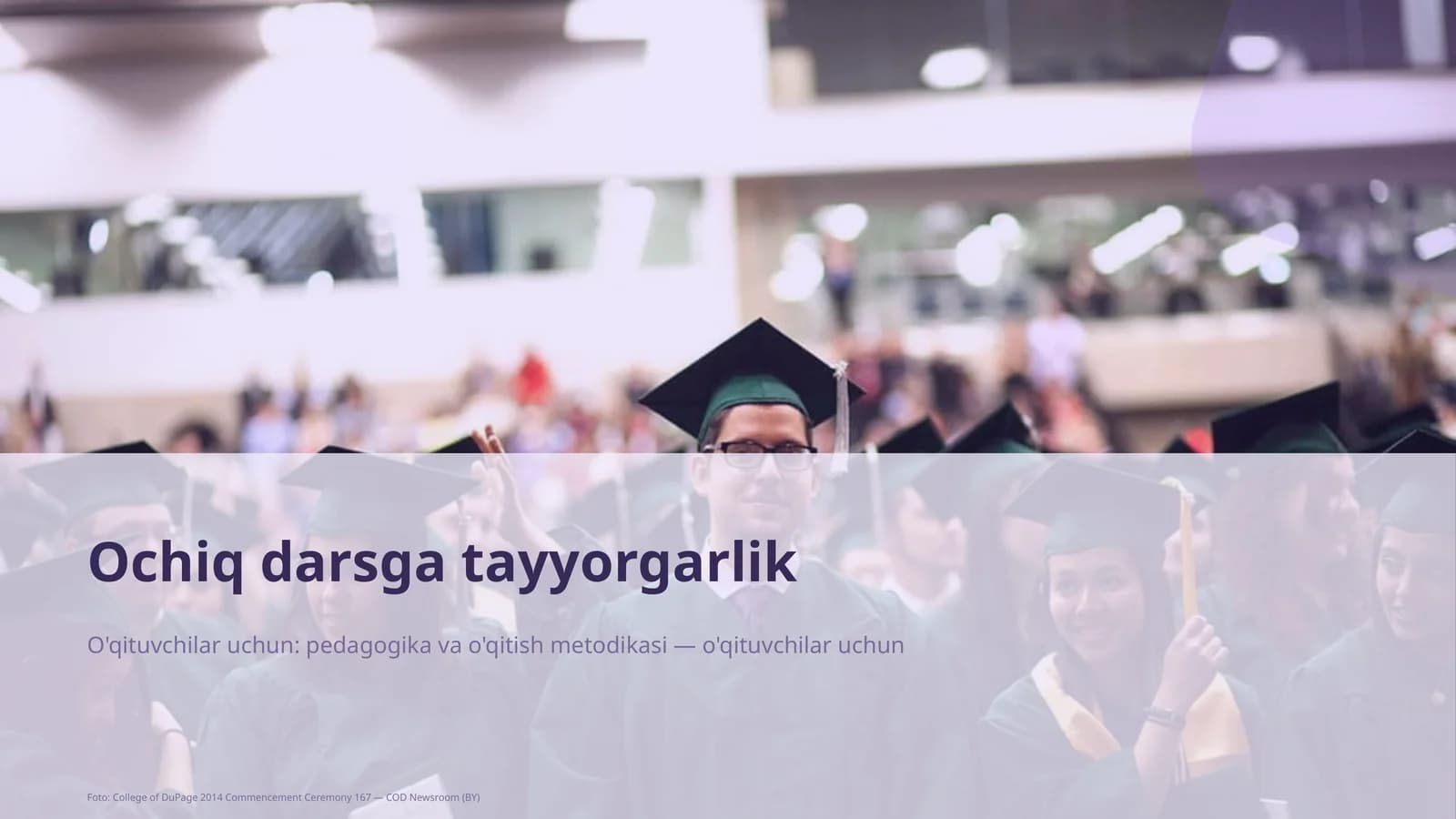 Ochiq darsga tayyorgarlik