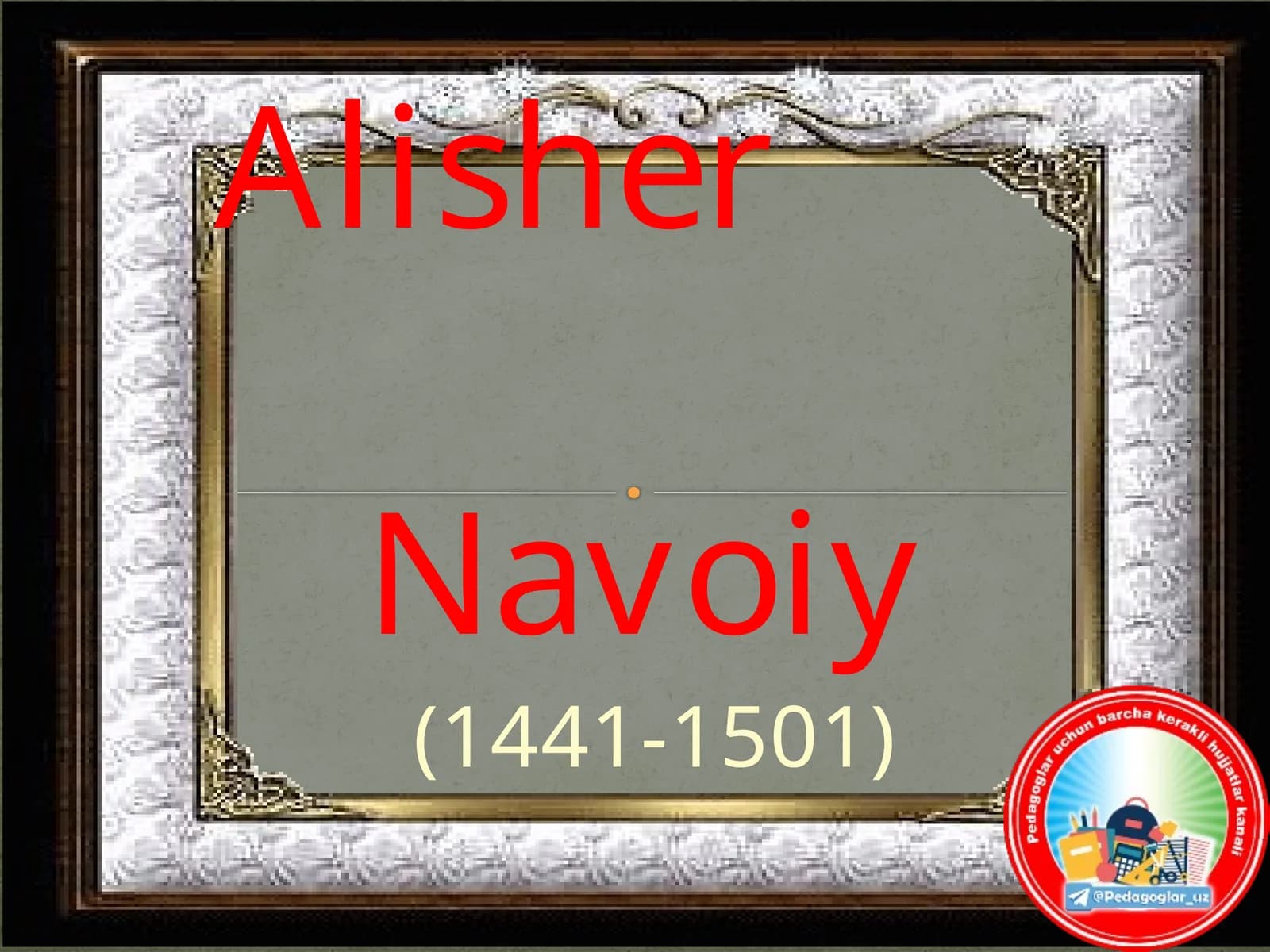 Alisher Navoiy va Farhod va Shirin asari