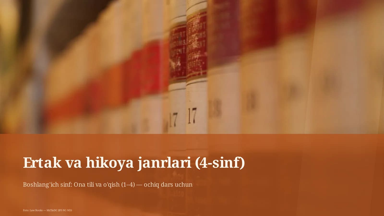 Ertak va hikoya janrlari (4-sinf)