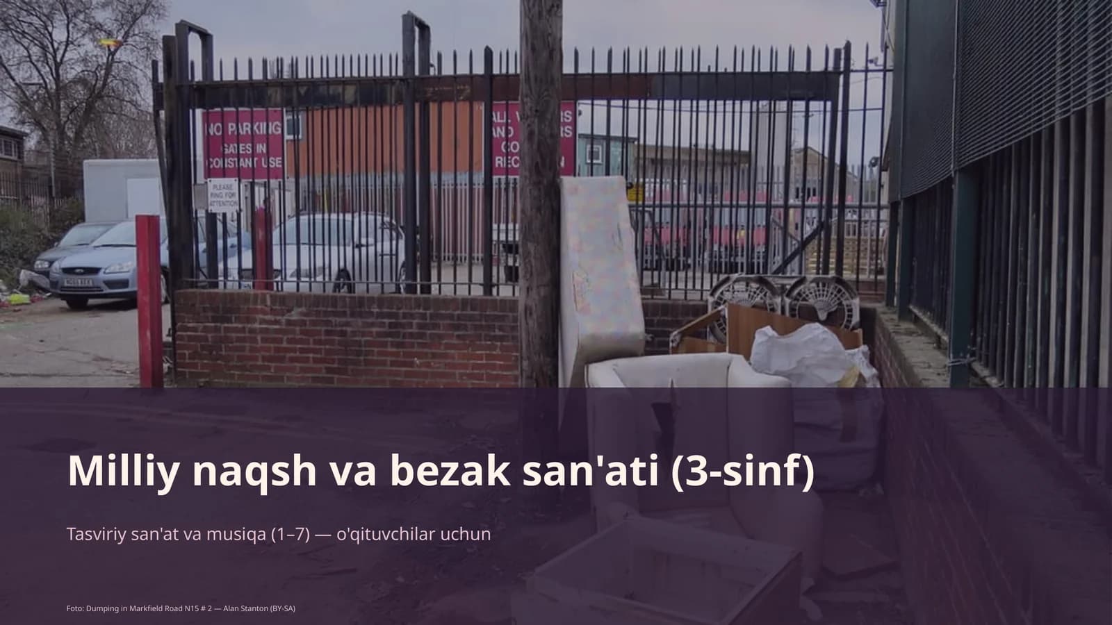 Milliy naqsh va bezak san'ati (3-sinf)