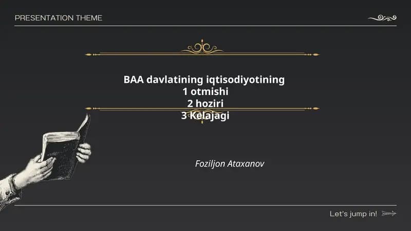 BAA iqtisodiyotining neft kashfiyoti va neft davri oʻtmishi