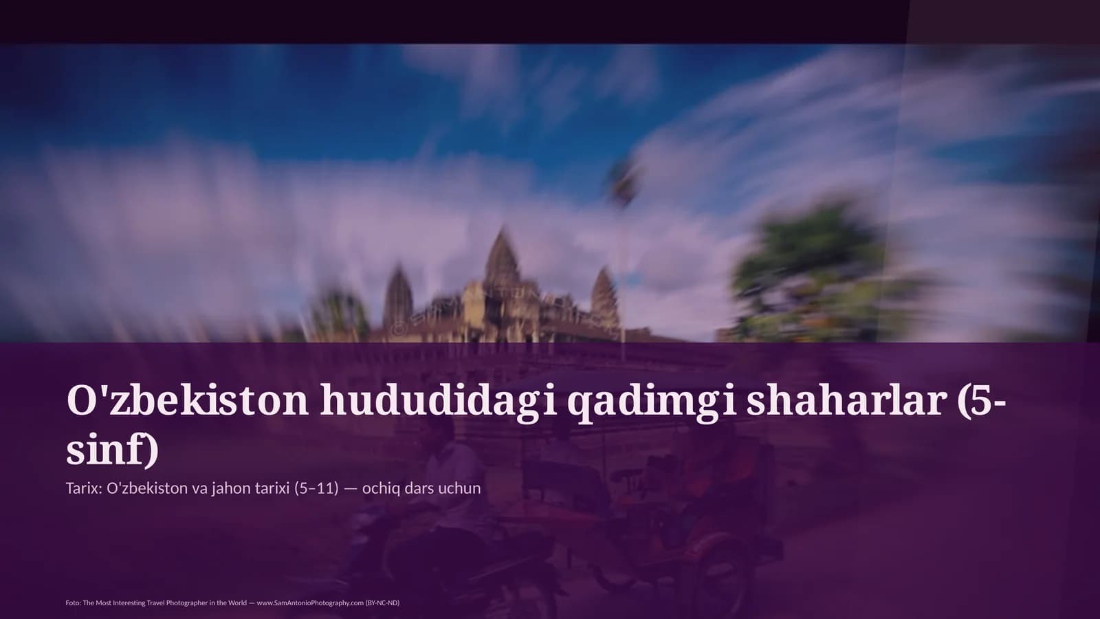 O'zbekiston hududidagi qadimgi shaharlar (5-sinf)