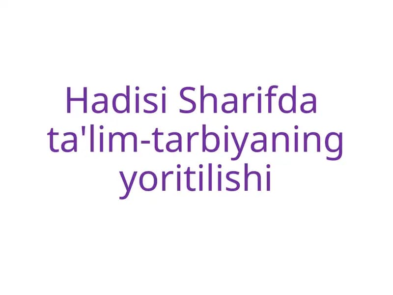 Hadis Sharif