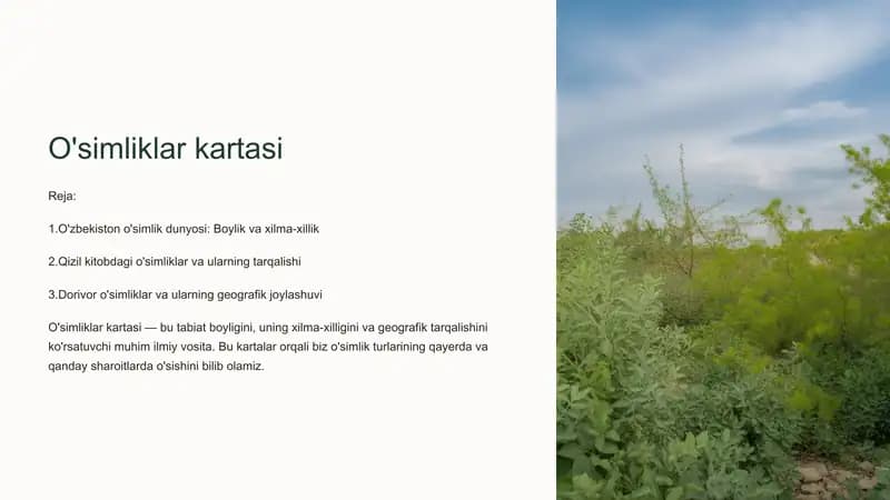 O'simliklar kartasi