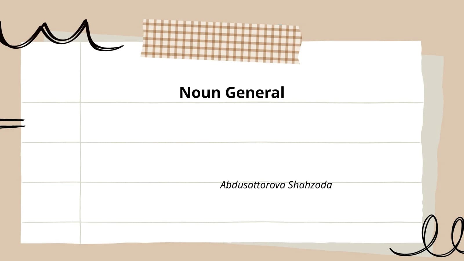 Noun General
